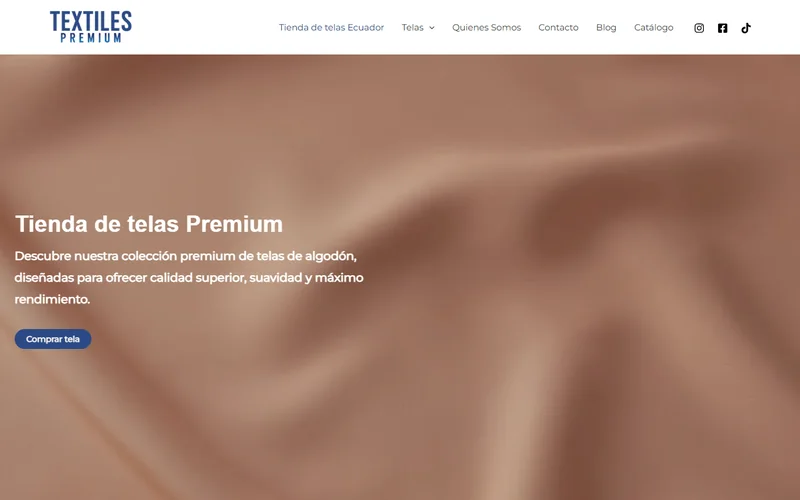 Marca de textiles premium (demo)